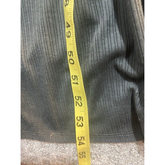 Zenana Strappy Layered Long Maxi Sundress Size XL Black V Neck Stretchy Ribbed - Picture 5 of 8